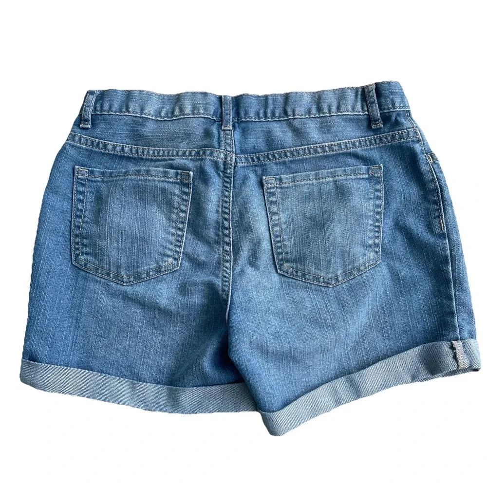 The Children's Place Girls Shortie Short‎ Court Light Wash Denim  Shorts 14 NWOT